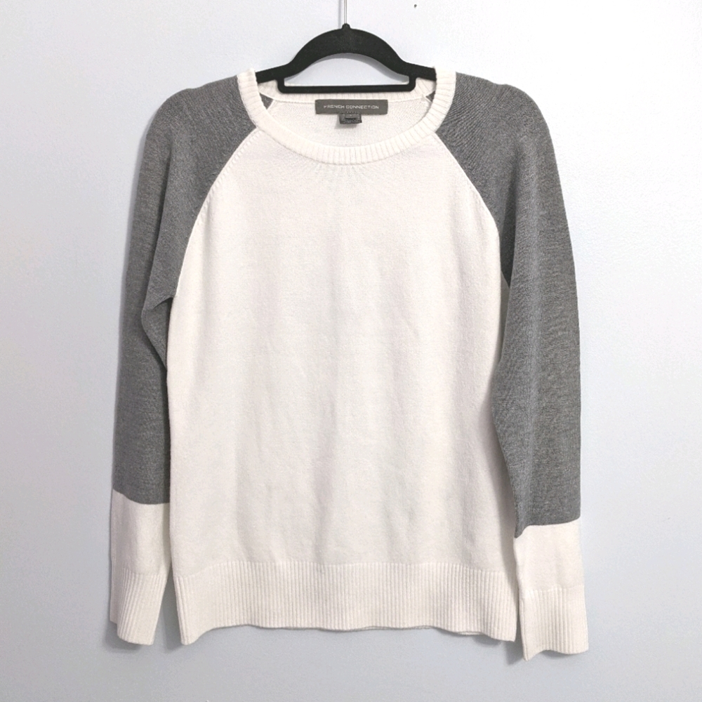 French Connection Colorblock Raglan Knit Sweater - image 4